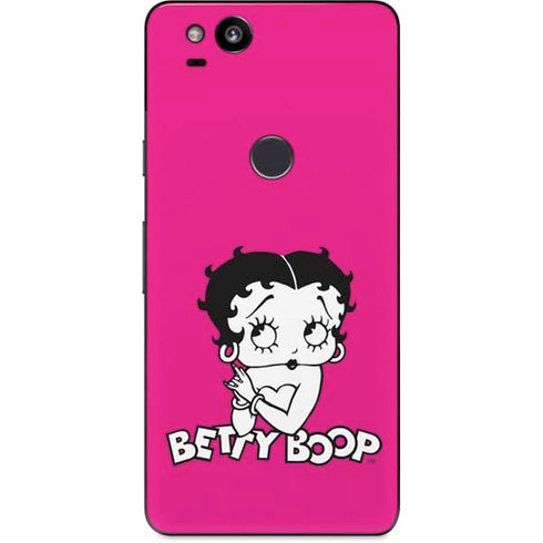 Betty Boop Pink Background Google Pixel 2 Skin